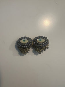 rock + bone handmade statement earrings Mini Evil Eyes (MORE COLORS AVAILABLE)