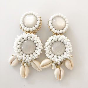 rock + bone handmade statement earrings Mini Alegra