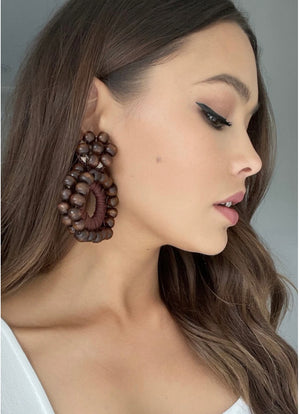 rock + bone handmade statement earrings Gigi (more colors available)