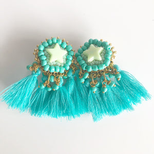 rock + bone handmade statement earrings Mini Stars