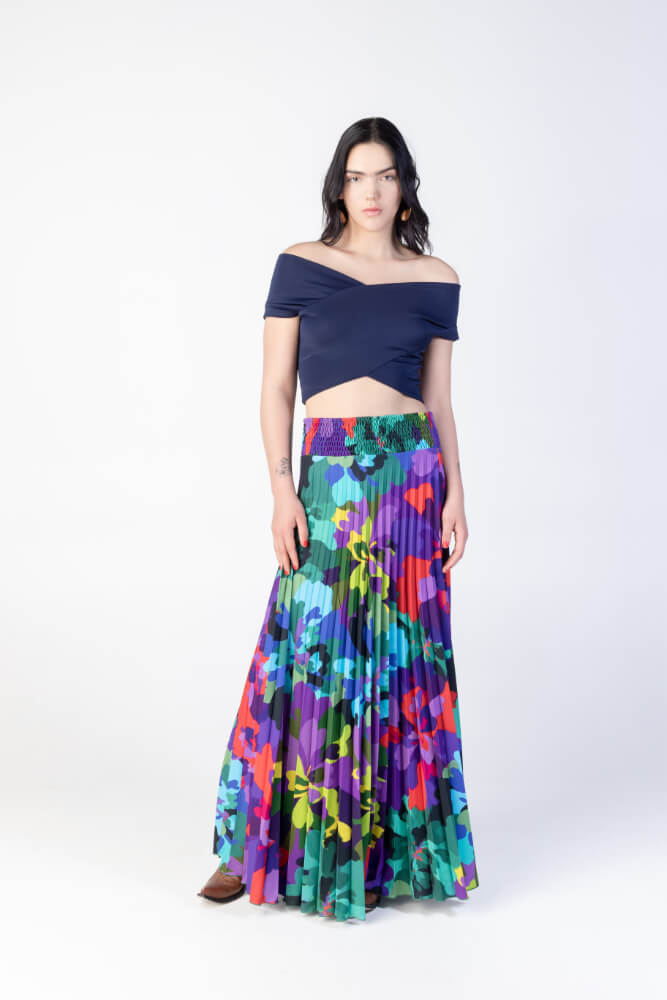 Florencia Davalos Samay Pleatted Skirt